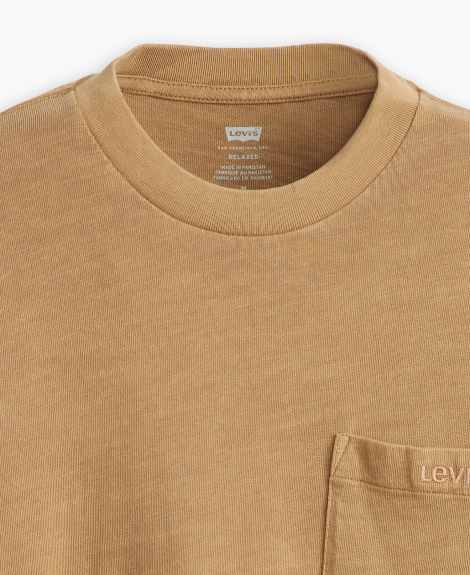 Чоловічий лонгслів Levi's з логотипом 1159847592 (Коричневий XXL)