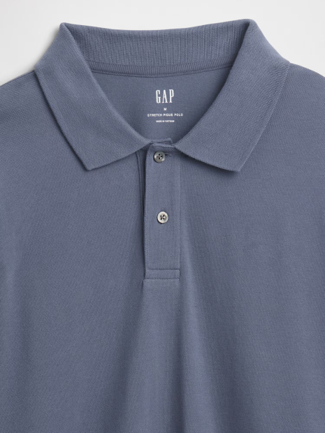 Мужской лонгслив-поло GAP 1159847931 (Синий XL)