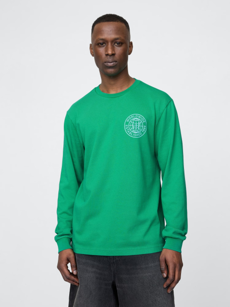 Чоловічий лонгслів GUESS з логотипом 1159847976 (Зелений XL)