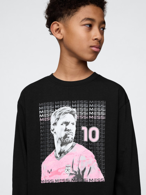 Детский лонгслив Messi GAP 1159848171 (Черный M)
