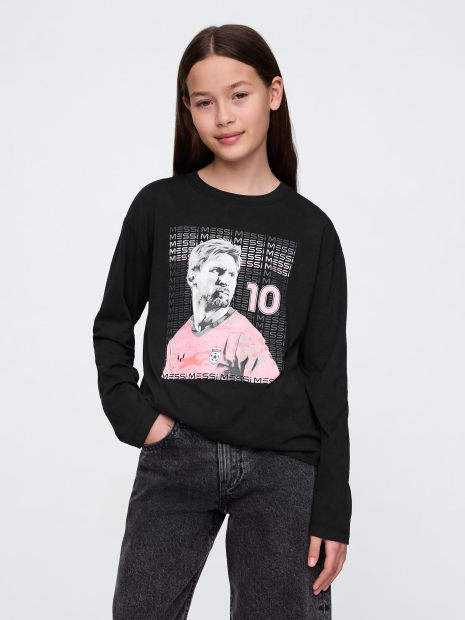 Детский лонгслив Messi GAP 1159848171 (Черный M)