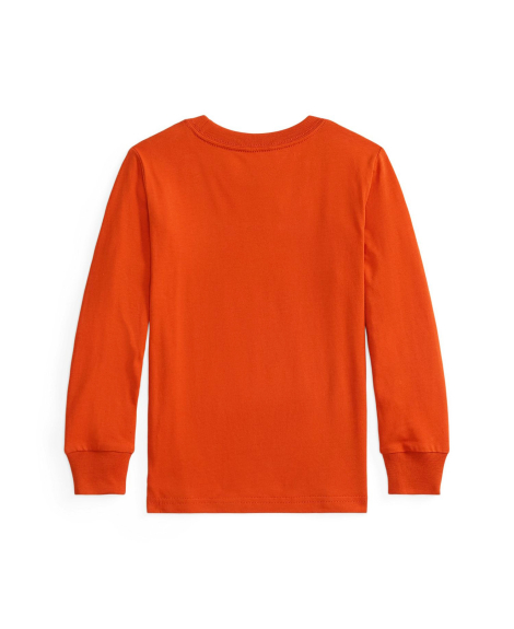 Детский лонгслив Polo Ralph Lauren с логотипо 1159848622 (Оранжевый S)