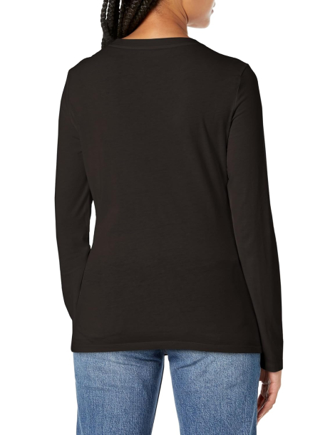 Базовый лонгслив Armani Exchange с логотипом 1159849560 (Черный XS)