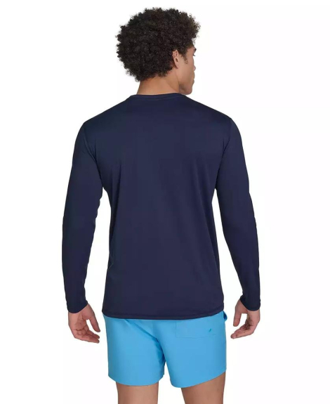 Мужской лонгслив-рашгард Calvin Klein с защитой от солнца UPF 40 1159849583 (Синий XXL)