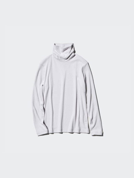 Флисовый лонгслив HEATTECH UNIQLO водолазка 1159850008 (Серый XS)