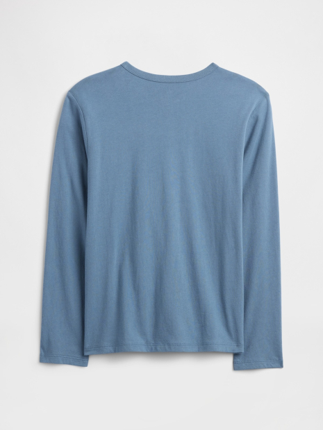 Детский лонгслив GAP логотипом 1159850276 (Синий L) на рост 140 см