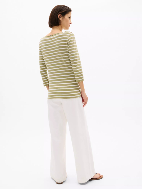 Женский лонгслив Tommy Hilfiger 1159851585 (Белый/Зеленый S)