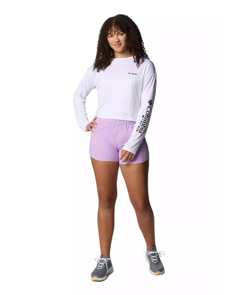 Женский лонгслив Columbia с защитой UPF 40 и влагоотводящей способностью 1159852148 (Белый XL)