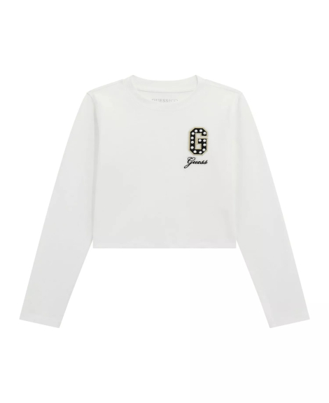 Детский лонгслив GUESS с логотипом из бусин 1159853447 (Белый 16) на рост 165-173 см