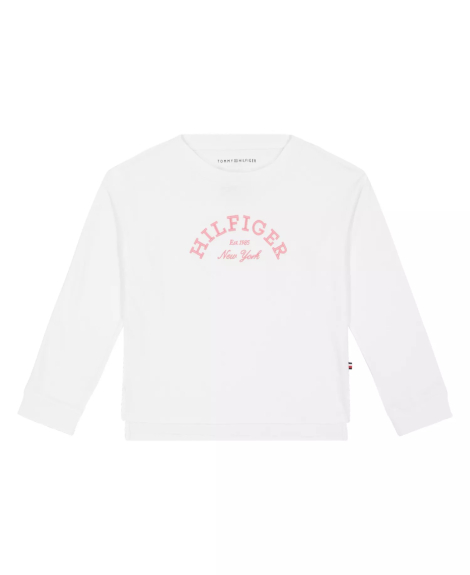 Дитячий лонгслів Tommy Hilfiger з вишивкою 1159854524 (Білий 3T) на зріст 99 см