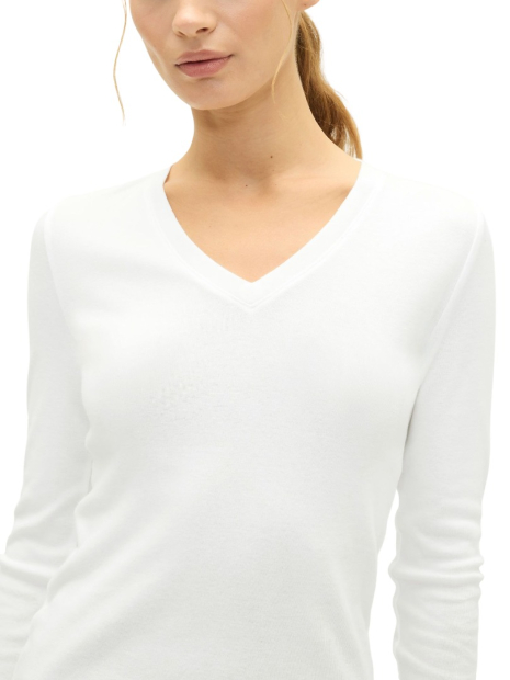 Базовый лонгслив GAP 1159854774 (Белый S)