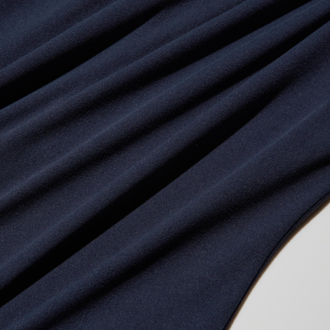 Женский укороченный лонгслив с технологией AIRism Uniqlo на полумолнии 1159855021 (Синий XL)