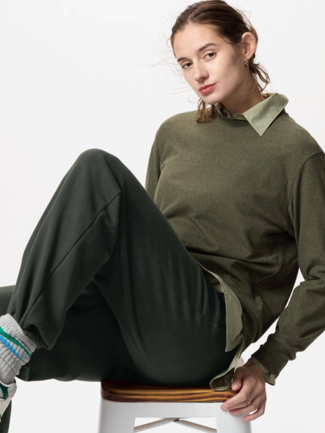 Флісовий лонгслів Uniqlo 1159855744 (Зелений XL)