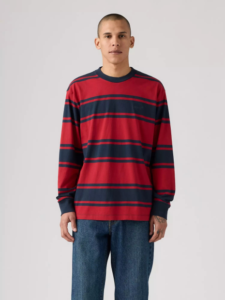 Чоловічий лонгслів Levi's 1159856338 (Синій/Червоний XXL)