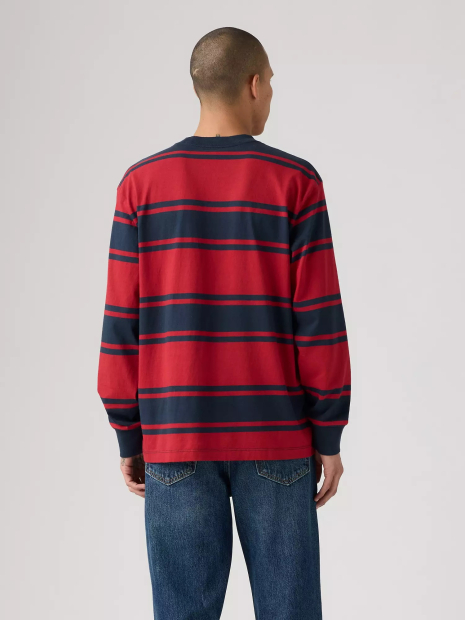 Чоловічий лонгслів Levi's 1159856338 (Синій/Червоний XXL)