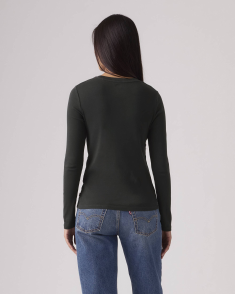 Женский лонгслив Levi's с принтом 1159856495 (Серый XS)