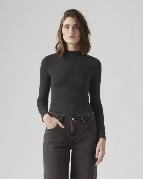 Женский лонгслив Levi's 1159857128 (Черный XS)