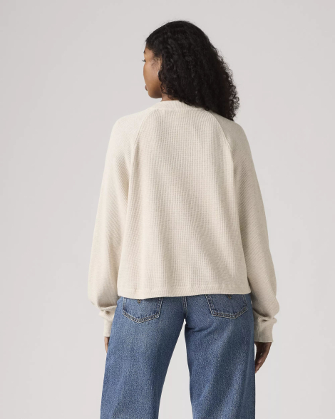Жіночий лонгслів Levi's кофта 1159857270 (Бежевий S)