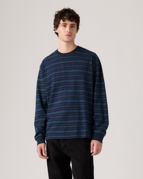 Чоловічий лонгслів Levi's 1159857627 (Синій XXL)