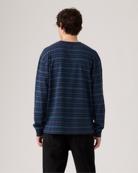 Чоловічий лонгслів Levi's 1159857627 (Синій XXL)