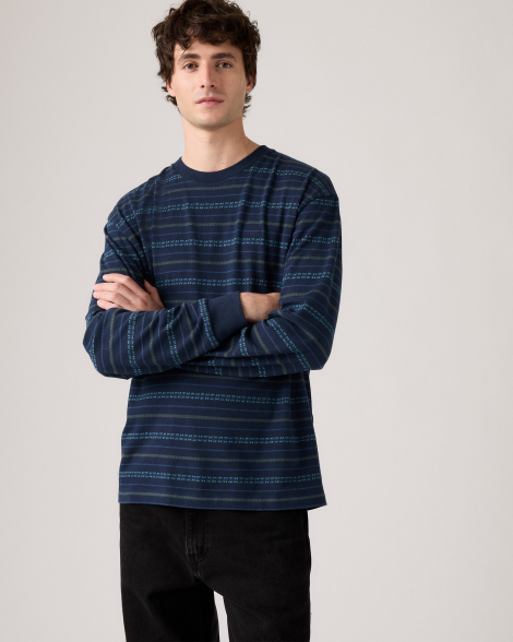 Чоловічий лонгслів Levi's 1159857627 (Синій XXL)