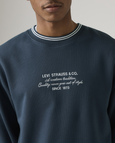 Мужской лонгслив Levi's с вышивкой 1159857633 (Синий L)