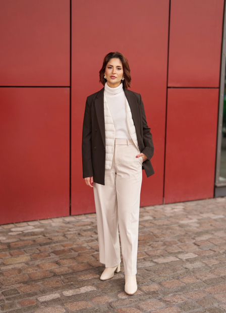 Флісовий лонгслів HEATTECH UNIQLO водолазка 1159857865 (Молочний L)