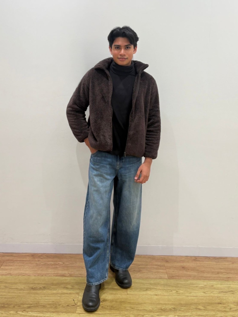 Флісовий лонгслів HEATTECH UNIQLO водолазка 1159857869 (Чорний L)