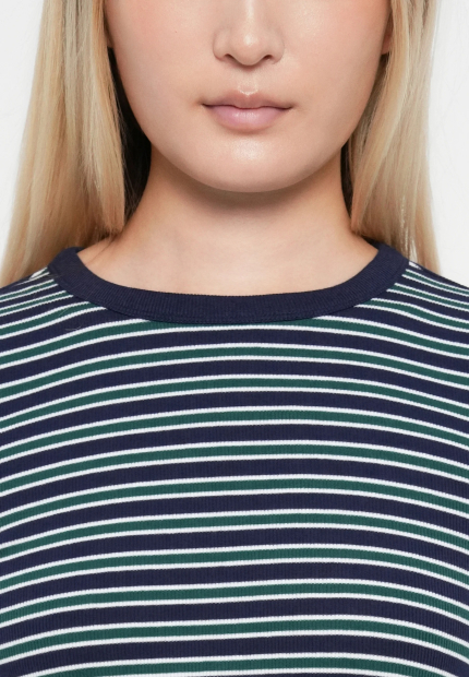 Чоловічий лонгслів GAP в рубчик 1159857935 (Синій/Зелений L)