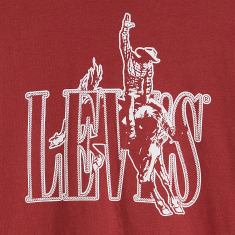 Мужской лонгслив Levi's с логотипом 1159858038 (Бордовый M)