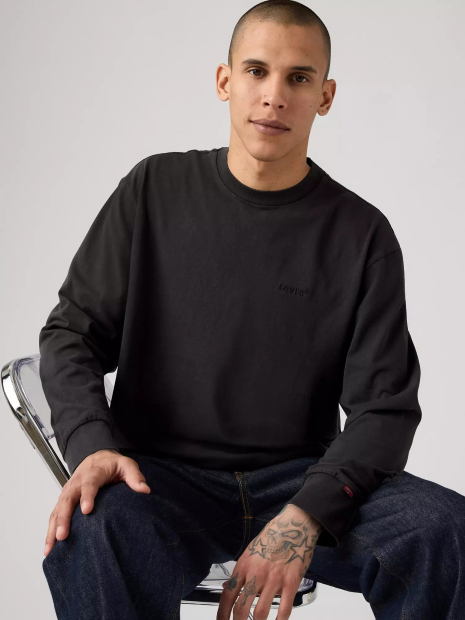 Мужской лонгслив Levi's 1159858328 (Черный M)