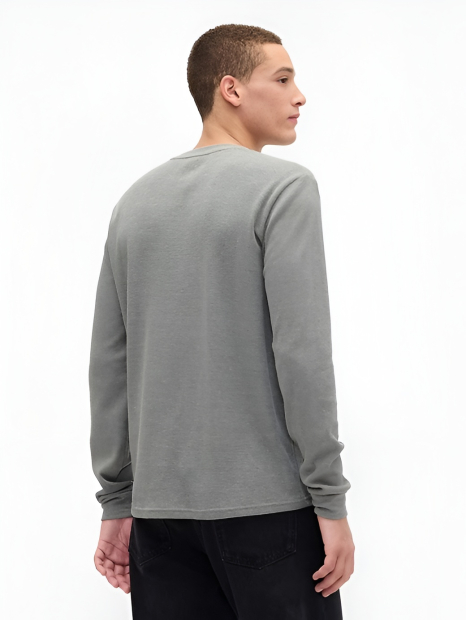 Мужской лонгслив GAP из вафельной ткани 1159858753 (Серый XL)