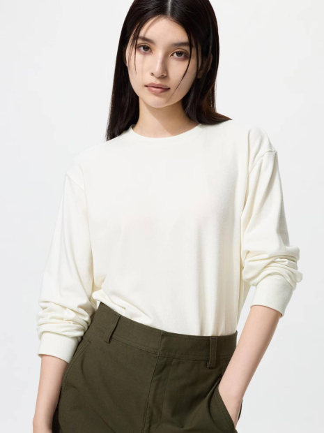 Флісовий лонгслів Uniqlo 1159858969 (Молочний XXL)