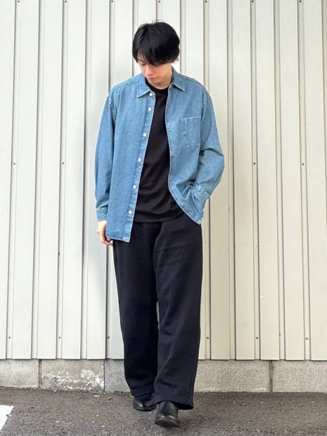 Мужской вязаный флисовый лонгслив UNIQLO 1159859671 (Черный XXL)