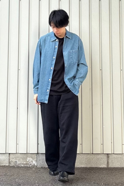 Мужской вязаный флисовый лонгслив UNIQLO 1159859671 (Черный XXL)