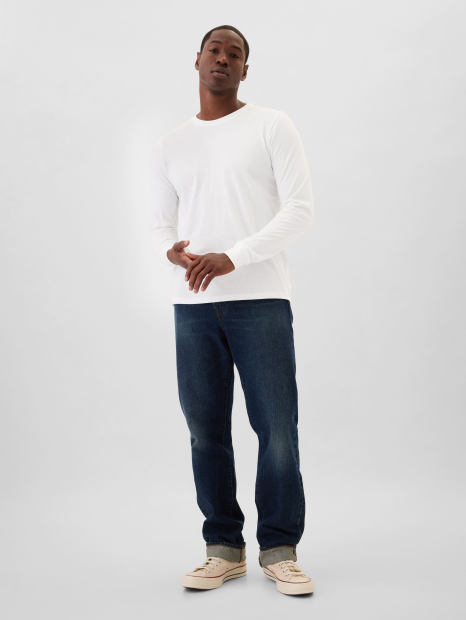 Базовый лонгслив GAP 1159859872 (Молочный M)