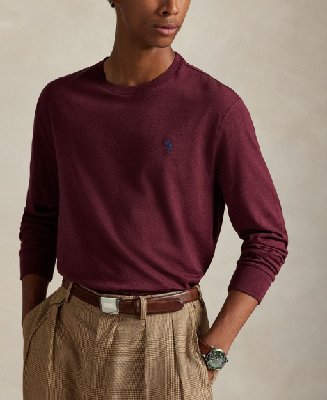 Лонгслив мужской Polo Ralph Lauren кофта 1159859964 (Бордовый XXL)