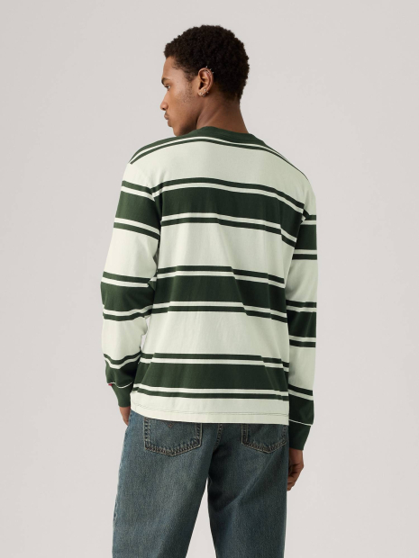Чоловічий лонгслів Levi's 1159860608 (Білий/Зелений XXL)