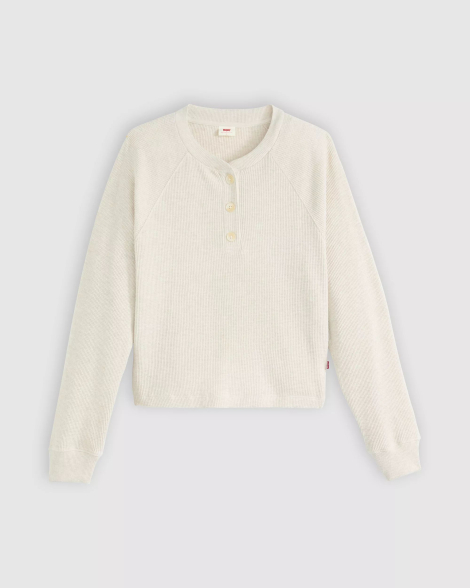 Женский лонгслив Levi's кофта 1159860645 (Бежевый S)