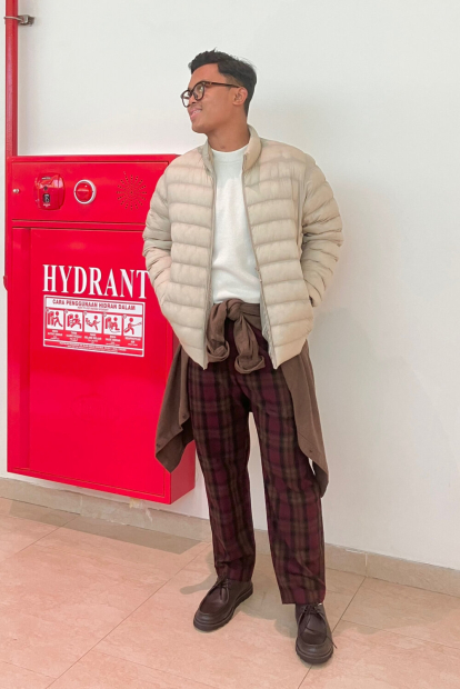 Мужской вязаный флисовый лонгслив UNIQLO 1159860748 (Молочный 3XL)