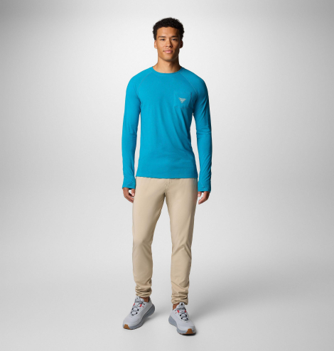 Чоловічий лонгслів Columbia з технологією Omni-Shade 1159861103 (Синій XXL)