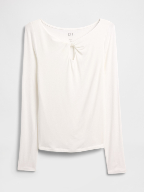 Женский лонгслив GAP 1159862737 (Молочный L)