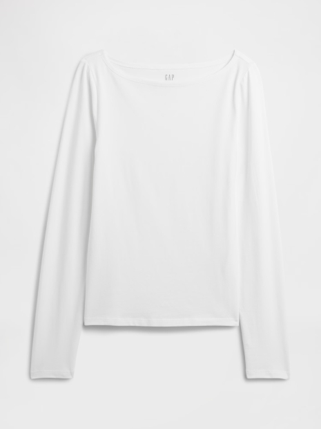 Базовый лонгслив GAP 1159862832 (Молочный L)
