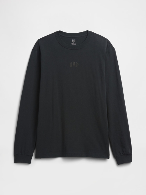 Базовый лонгслив GAP 1159862840 (Черный L)