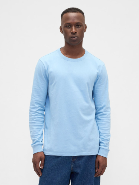 Базовый лонгслив GAP 1159862860 (Голубой XL)