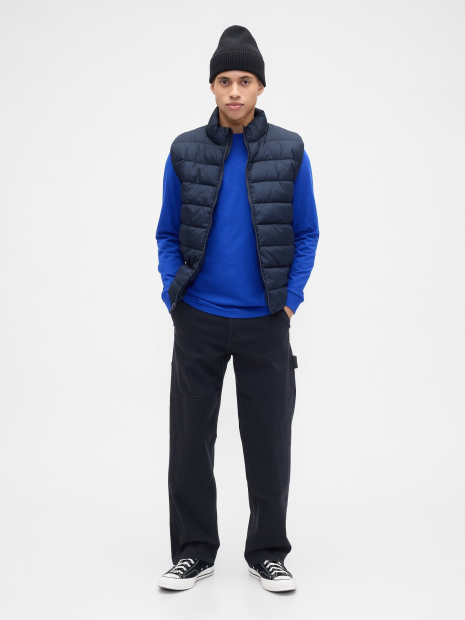 Базовый лонгслив GAP 1159862888 (Синий XXL)