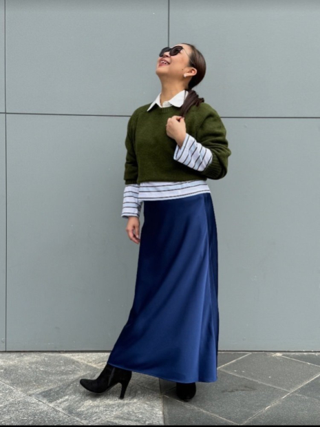 Лонгслив-поло UNIQLO в полоску 1159863058 (Белый/Голубой S)
