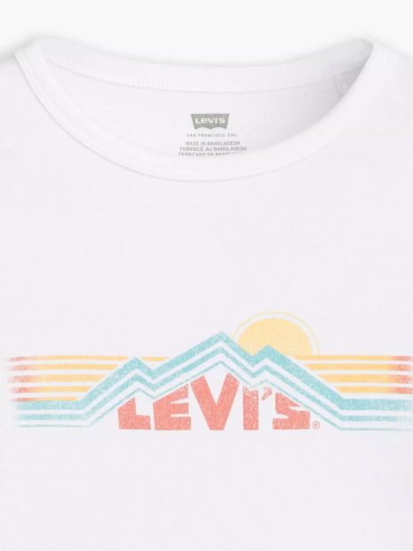 Женский лонгслив Levi's с принтом 1159863408 (Белый XL)