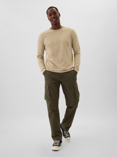 Базовый лонгслив GAP 1159863574 (Бежевый XL)
