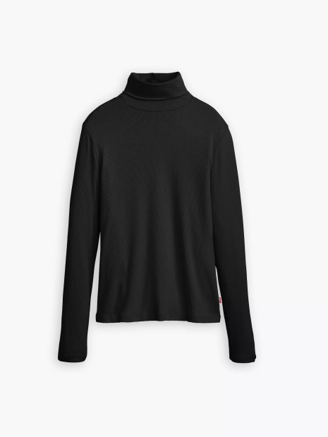Женский лонгслив Levi's в рубчик 1159864322 (Черный L)